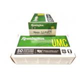 REMINGTON UMC- 9 MM LUGER-100 TOATL ROUNDS-  2