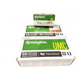 REMINGTON UMC- 9MM LUGER- 150 TOTAL ROUNDS- 115