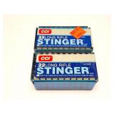 CCI- 22 LR- 100 ROUNDS- STINGERS- 2 BOXES OF 50