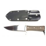 CUSTOM HAND MADE KNIFE WITH HAND MADE SHEATH-
