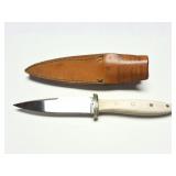 CUSTOM HAND MADE KNIFE AND HAND MADE LEATHER