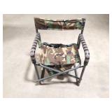 FOLDING - CAMO- HUNTING CHAIR- STORAGE UNDER