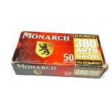 MONARCH- 380 AUTO- 50 ROUNDS- 94 GRAIN - BRASS-