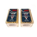 CCI 22 VELOCITER- 100 ROUNDS- SMALL GAME- 2 BOXES