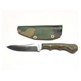 CUSTOM HAND MADE KNIFE- WITH HAND MADE SHEATH-