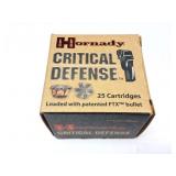 HORNADY- 38 SPECIAL +P-- CRITICAL DEFENSE- 20