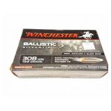 WINCHESTER 308 WIN- BALLISTIC SILVERTIP- 168