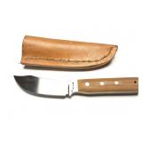 CUSTOM HAND MADE KNIFE WITH HAND MADE LEATHER