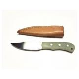 CUSTOM HAND MADE KNIFE- WITH A HAND MADE LEATHER