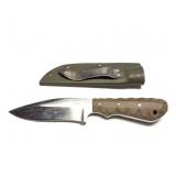 CUSTOM HAND MADE KNIFE - HAND MADE SHEATH- MARKED
