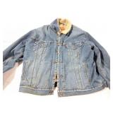 LEVI STRAUSS- VINTAGE WOOL LINED DENIM COAT-