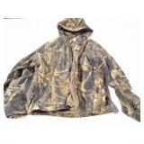 COLUMBIA XL- HOODED CAMO COAT-