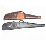 2- NICE LEATHER LONG GUN CASES