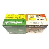 REMINGTON-FEDERAL- 20 GAUGE- 50 SHELLS-