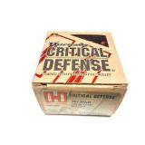 HORNADY CRITICAL DEFENSE- 357 MAGNUM- 25 ROUNDS