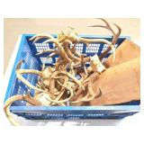 DEER ANTLERS AND BLACK WALNUT WOOD - CONTENTS OF