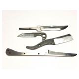 4- CUSTOM MADE KNIVES- NO HANDLES