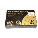 BRI SABOT BULLETS- 12 GAUGE- 5 SHELLS- 2 3/4"