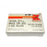 WINCHESTER- 12 GAUGE- RIFLED SLUGS HOLLOW POINT-