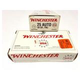 WINCHESTER- 32 AUTO- 99 ROUNDS- 2 BOXES ONE WITH