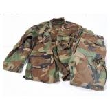MILITARY CAMO- SHIRT IS LARGE - PANTS ARE MEDIUM
