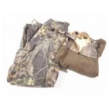 CAMO PANTS- AND CAMO SHIRT- BOTH LARGE