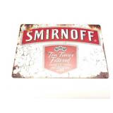 SMIRNOFF VODKA- TIN SIGN