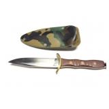 CUSTOM HAND MADE KNIFE WITH HAND MADE SHEATH-