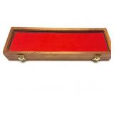 SMALL - WOODEN AND GLASS DISPLAY CASE