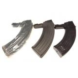 3- SKS 30 ROUND MAGAZINES- 2 METAL AND ONE
