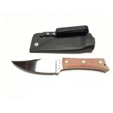 CUSTOM HAND MADE KNIFE WITH HAND MADE SHEATH-