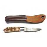 EASLER - KNIFE WITH LEATHER SHEATH