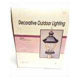 DECORATIVE OUTDOOR LIGHT- LANTERN- BLACK CERAMIC-