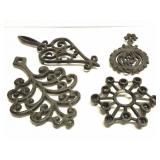 4 - CAST IRON TRIVETS