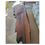 BEAUTIFUL- HAND CARVED PARROT- MACKAW- LIVE EDGE