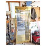 GLASS AND METAL SHOWCASE-WITH SHELVES
