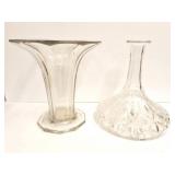 CRYSTAL DECANTER- AND CASE