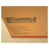 KENMORE MICROWAVE- 2.1 CU. FR. 1200 WATTS- NEW