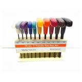 10- PC T HANDLE HEX KEY SET IN STAND