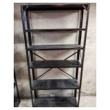 BKACK METAL SHELVING UNIT