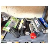 FLASHLIGHTS AND PRESTO SHOE POLISHER LOT
