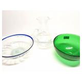VINTAGE GLASSWARE- 4 ITEMS