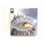 GIBSON- JEWELITE- GLASS PLATTER IN ORIGINAL BOX-