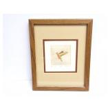 ORIGINAL PAINTING- HUMMER- SIGNED AND FRAMED-