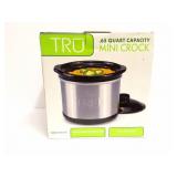 TRU- MINI CROCK POT- NEW IN BOX- .65 QUART