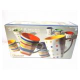 SIGNATURE SET OF 8 MUGS IN ORIGINAL BOX-