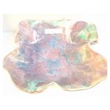 POTTERY SQUARE BOWL- LARGE - HAND MADE AND