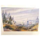 SIGNED- BURMANSKI- " NEAR THE DUNES"- PRINT-