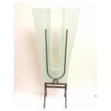 DECOR METAL AND GLASS ITEM
