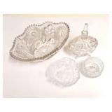 CRYSTAL AND CUT GLASS LOT